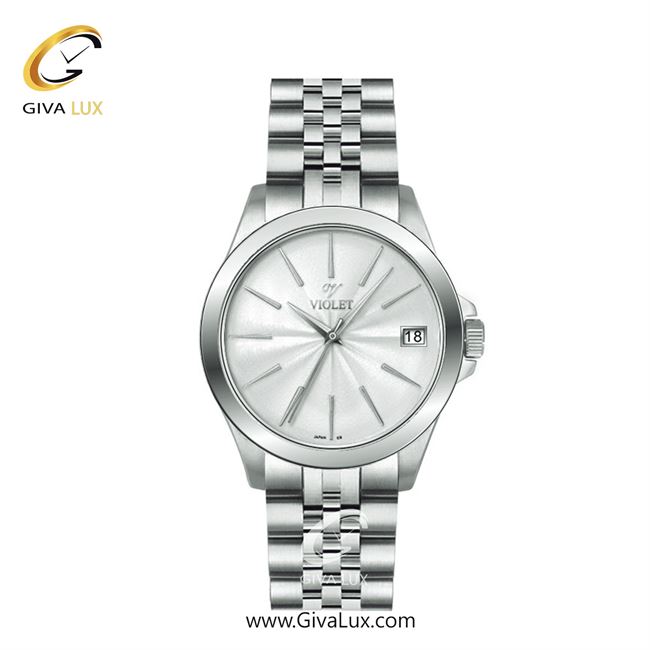 ساعت مچی اورجینال زنانه ویولت VIOLET نقره ای | نقره ای| نقره ای| کد رفرنس 0591 سایز متوسط